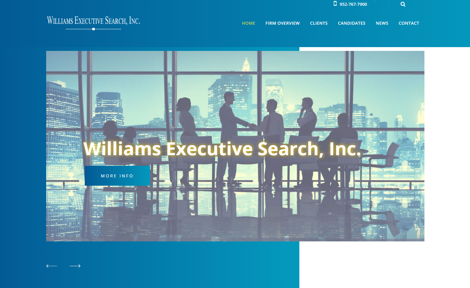 Williams Executive Search Redesign