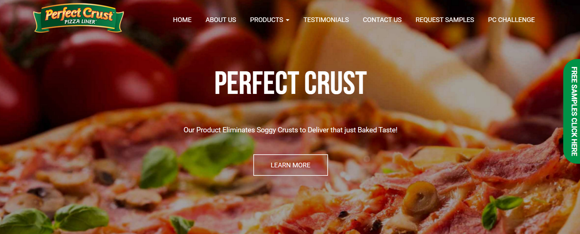 Perfect Crust Custom Website