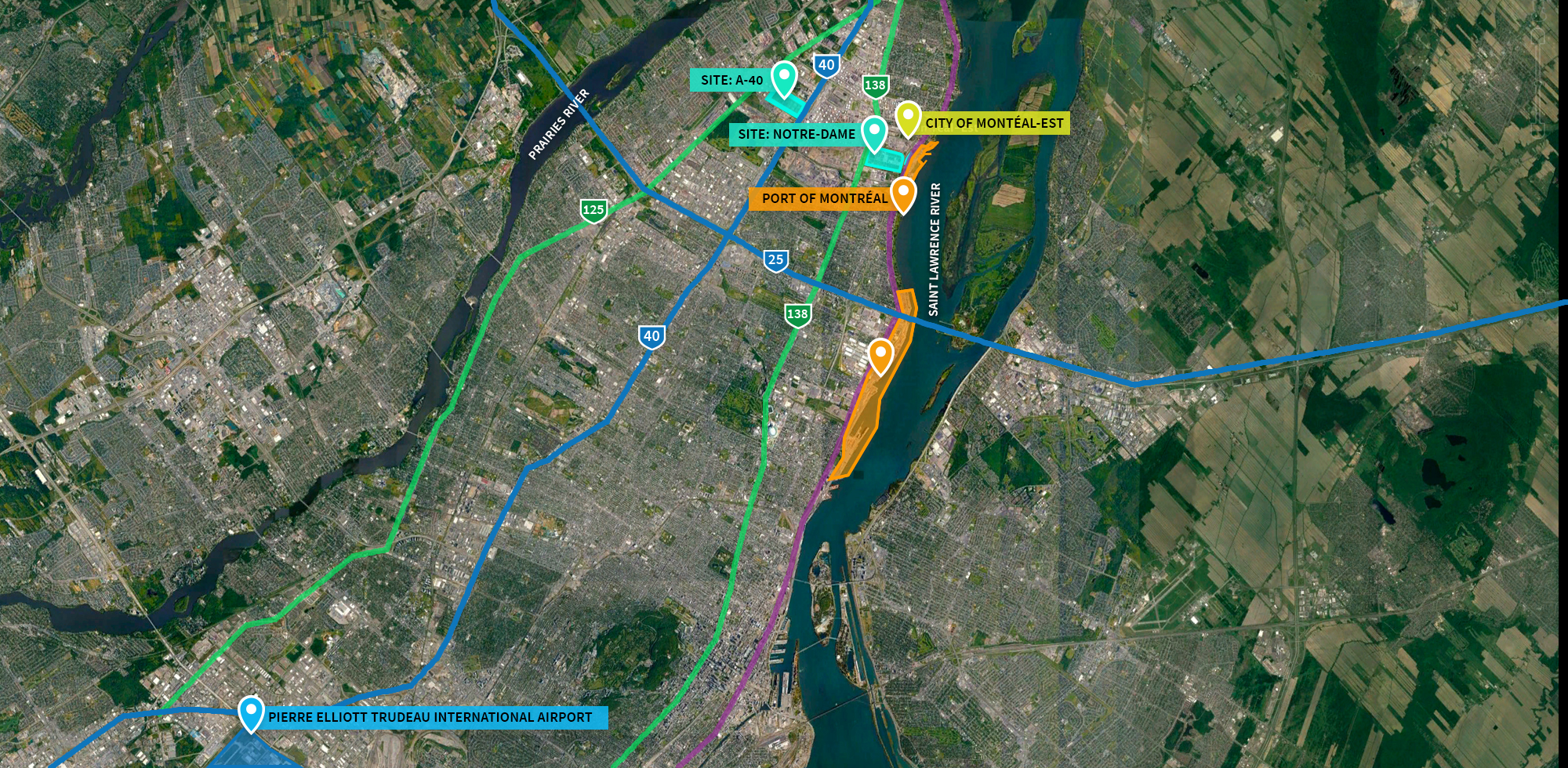Montréal Proximities Map