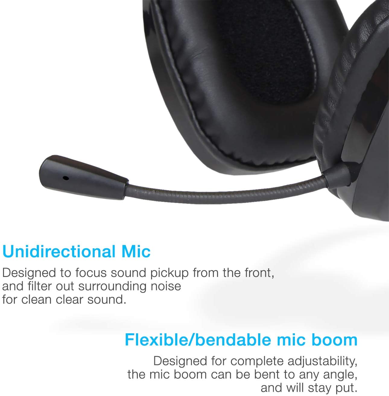Classroom or Home Cyber Acoustics USB Stereo Headset with Headphones and Noise Cancelling Microphone for PCs and Other USB Devices in The Office AC-6012 